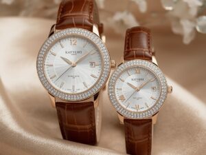 Eternal Love – Diamond Studded Couple Watch Set